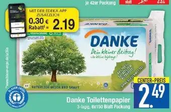 E-Center Danke Toilettenpapier Angebot