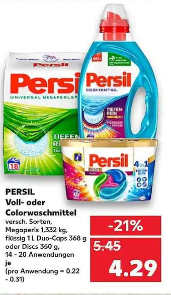 Kaufland Persil Voll-oder Colorwaschmitte Angebot