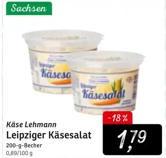 KONSUM Käse Lehmann Leipziger Käsesalat 200g Becher Angebot