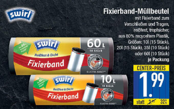 E-Center Swirl Fixierband-Mullbeutel Angebot