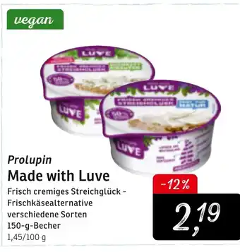 KONSUM Prolupin Made with Luve 150g Becher Angebot