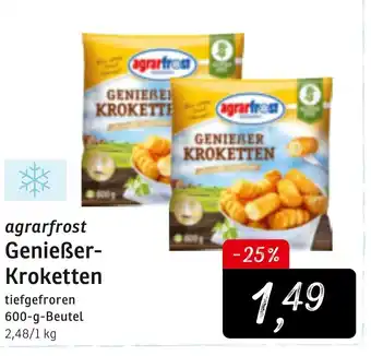 KONSUM Agrarfrost Genießer Kroketten 600g Beutel Angebot