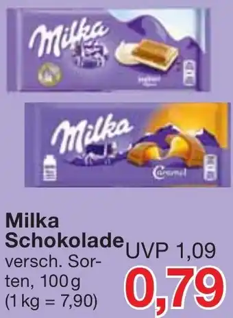 Jawoll Milka Schokolade 100 g Angebot