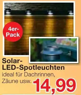 Jawoll Solar LED Spotleuchten 4er Pack Angebot