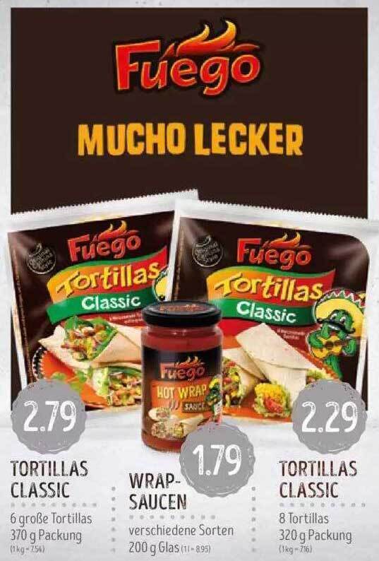 Tortillas Classic Wrapsaucen Tortillas Classic Angebot bei Edeka Struve