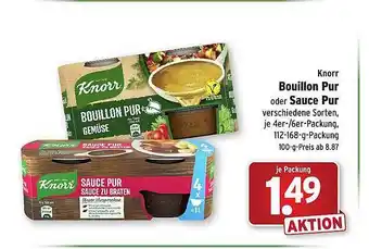 Wasgau Knorr Bouillon Pur Oder Sauce Pur Verschiedene Sorten Angebot