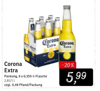 KONSUM Corona Extra 6 x 0,355 L Angebot