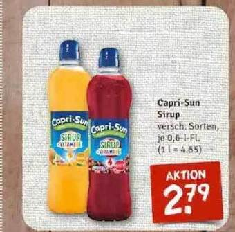 nahkauf Capri Sun Sirup Versch. Sorten Angebot