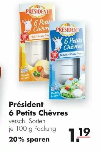 Handelshof Président 6 Petits Chèvres 100g Angebot