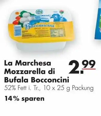 Handelshof La Marchesa Mozzarella di Bufala Bocconcini 10x25g Angebot