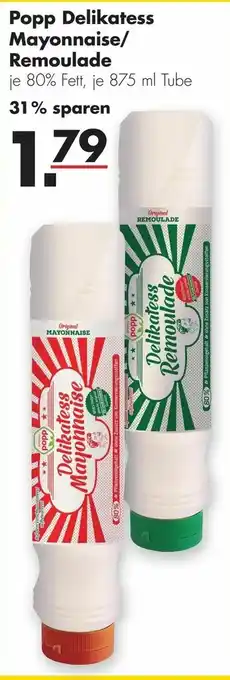 Handelshof Popp Delikatess Mayonnaise/Remoulade 875ml Angebot