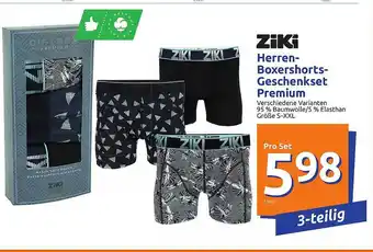 Action Herrenboxershorts Geschenkset Premium Angebot