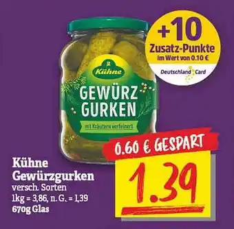 NP Discount Kühne Gewürzgurken Angebot