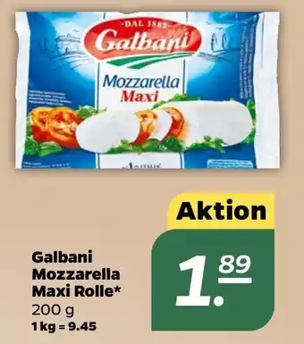 NETTO Galbani Mozzarella Maxi Rolle 200 g Angebot