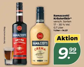 NETTO Ramazzotti Kräuterlikör 0,7 Liter Angebot