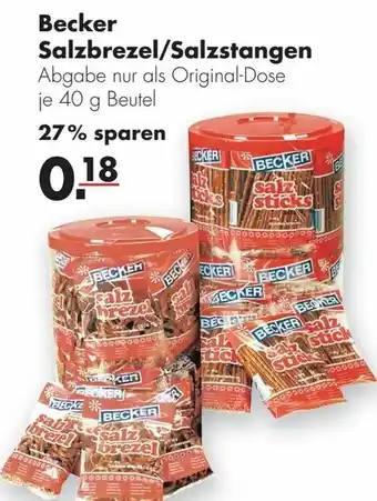 Handelshof Becker Salzbrezel/Salzstangen 40g Beutel Angebot