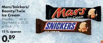 Handelshof Mars, Snickers, Bounty, Twix Ice Cream Angebot