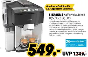 MEDIMAX Siemens Kaffeevollautomat TQ503D01 EQ500 Angebot