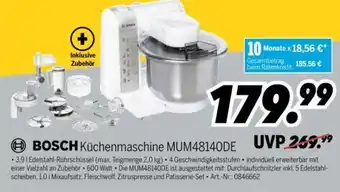 MEDIMAX Bosch Küchenmaschine MUM48140DE Angebot