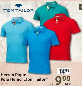 Selgros Herren Pique Polo Hemd ,,Tom Tailor" Angebot