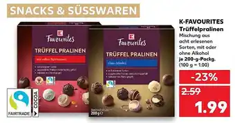 Kaufland K-Favourites Trüffelpralinen Angebot