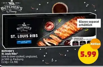 PENNY Butcher's St. Louis Ribs 500 g Packung Angebot