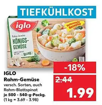 Kaufland Iglo Rahm-Gemüse Angebot