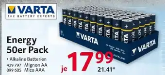 Selgros Varta Energy 50er Pack Angebot