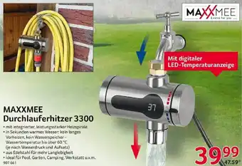 Selgros Maxxmee Durchlauferhitzer 3300 Angebot