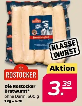 NETTO die Rostocker Bratwurst 500g Angebot