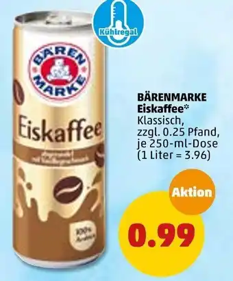 PENNY Bärenmarke Eiskaffee 250 ml Dose Angebot