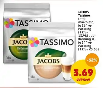 PENNY Jacobs Tassimo 264/144 g Packung Angebot