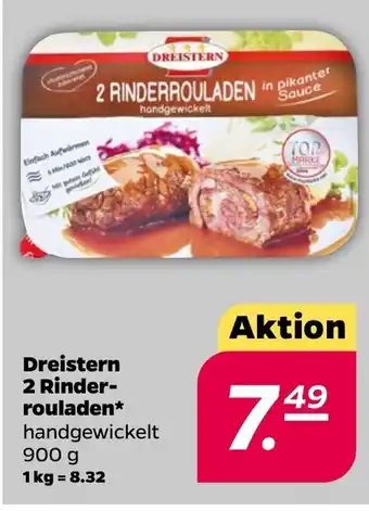 NETTO Dreistern 2 Rinderrouladen 900g Angebot