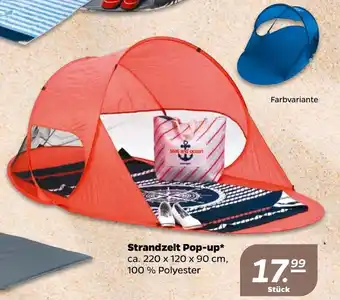 NETTO Strandzelt Pop-up 220*120*90 Angebot