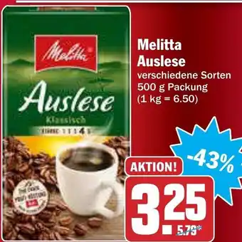 AEZ Melitta Auslese 500 g Angebot