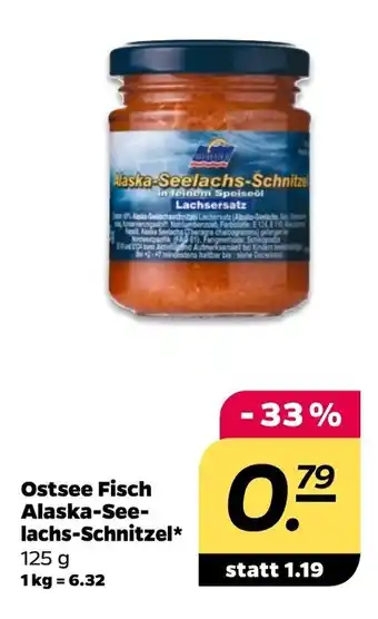 NETTO Ostsee Fisch Alaska-Seelachs-Schnitzel 125g Angebot