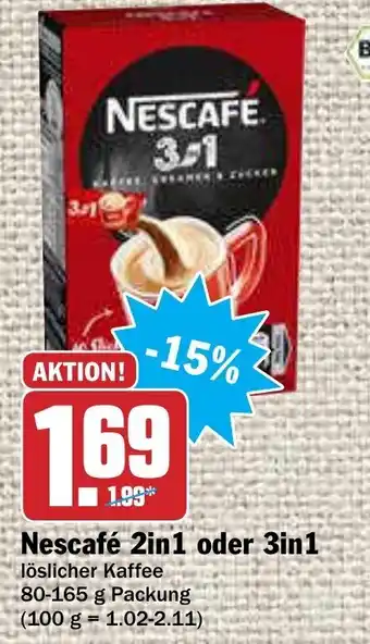 AEZ Nescafé 2in1 oder 3in1, 80-165g Angebot