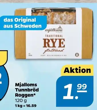 NETTO Mjalloms Tunnbrod Roggen 120g Angebot