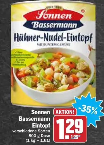 AEZ Sonnen Bassermann Eintopf 800g Dose Angebot