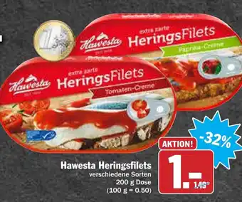 AEZ Hawesta Heringsfilets 200 g Dose Angebot