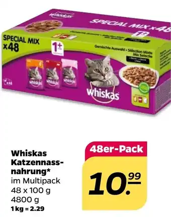 NETTO Whiskas Katzennassnahrung 48*100g Angebot