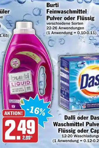 AEZ Burti Feinwaschmittel Pulver oder Flüssig Angebot