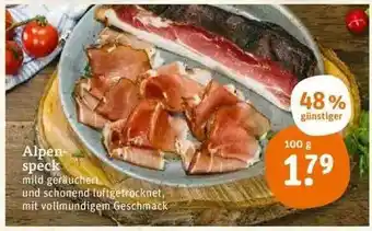 tegut Alpen Speck 100g Angebot