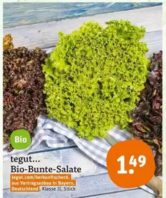 tegut Tegut Bio Bunte Salate Angebot