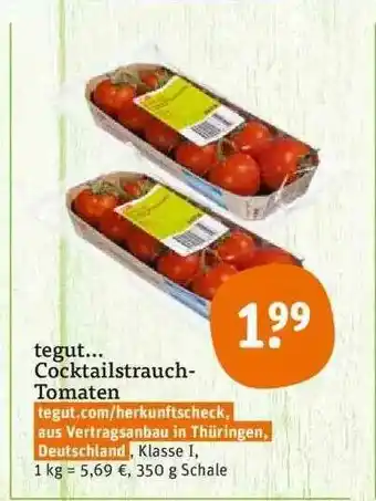 tegut Tegut Cocktailstrauch Tomaten 350g Angebot