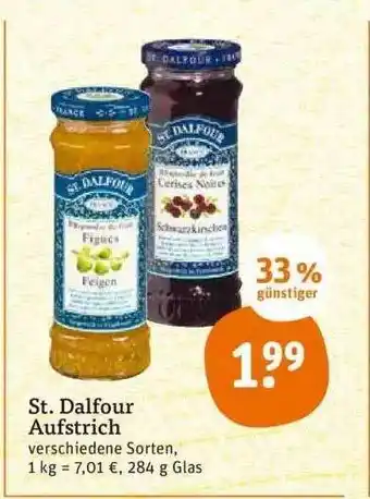 tegut St. Dalfour Aufstrich 284g Angebot