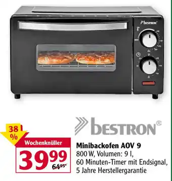 Globus Bestron Minibackofen A0V 9 Angebot