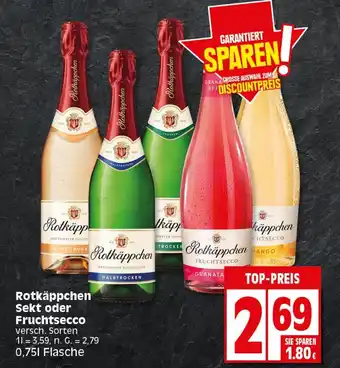 Elli Markt Rotkappchen Sekt oder Fruchtsecco 750 ml Angebot