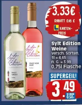 Elli Markt Sylt Edition Weine 750 ml Angebot