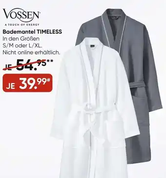 Galeria Vossen Bademantel Timeless Angebot